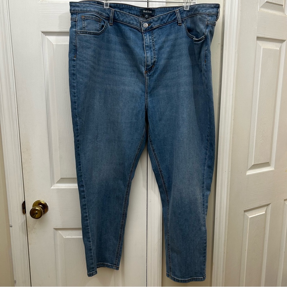 The Molly Straight Leg Ankle Cut Blue Jeans by ModCloth Size 26 Women’s Plus